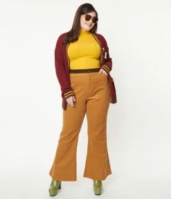 Scooby Doo X Smak Parlour Plus Size Brown Corduroy Flare Pants