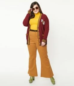 Scooby Doo X Smak Parlour Plus Size Brown Corduroy Flare Pants