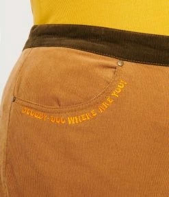 Scooby Doo X Smak Parlour Plus Size Brown Corduroy Flare Pants