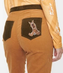 Scooby Doo X Smak Parlour Brown Corduroy Flare Pants