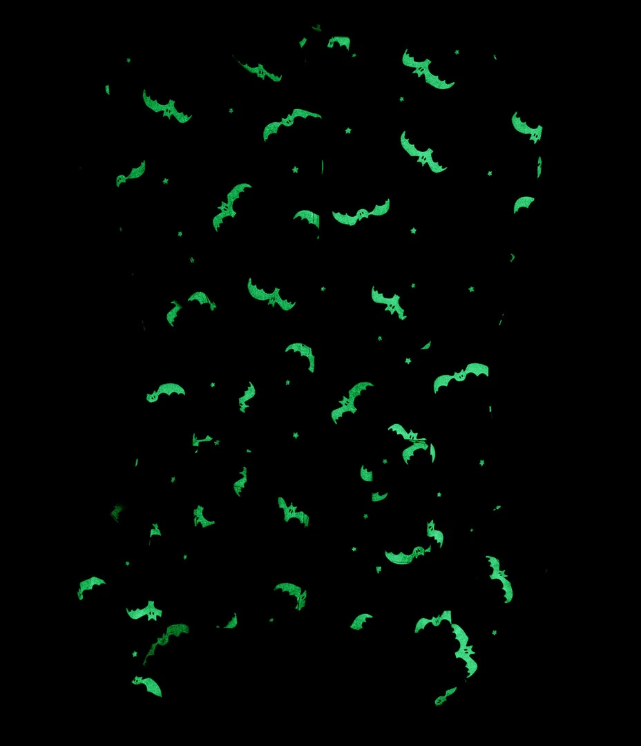 Unique Vintage Plus Size Black & Glow In The Dark Bat Print Mia Romper Rompers & Jumpsuits