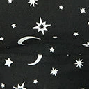 Unique Vintage Plus Size Black Glow In The Dark Moon Print Brionne Pinafore Skirt