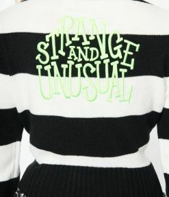 Beetlejuice X Unique Vintage Strange & Unusual Cardigan