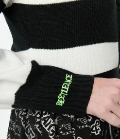 Beetlejuice X Unique Vintage Strange & Unusual Cardigan