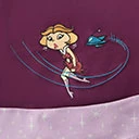 Jetsons X Unique Vintage Purple Jane Halter Swing Dress Clothing