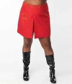 Jetsons X Unique Vintage Plus Size Red Judy Print Hide & Seek Skort