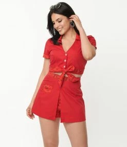 Jetsons X Unique Vintage Red Judy Print Hide & Seek Skort Trending