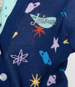 Jetsons X Unique Vintage Blue Astro Cardigan