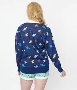 Jetsons X Unique Vintage Blue Astro Cardigan