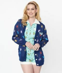 Jetsons X Unique Vintage Blue Astro Cardigan
