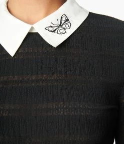 Corpse Bride X Unique Vintage Black Sabrina Sweater