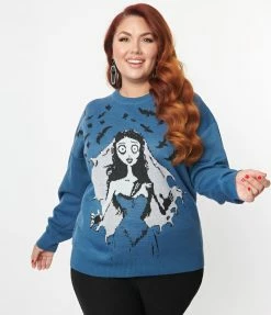Fan Flair Corpse Bride X Unique Vintage Plus Size Emily The Corpse Bride Sweater