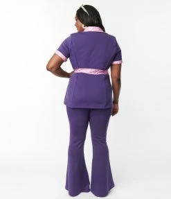 Fan Flair Scooby Doo X Smak Parlour Plus Size Purple Flare Pants