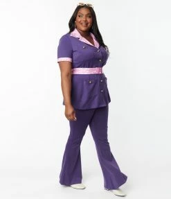 Fan Flair Scooby Doo X Smak Parlour Plus Size Purple Flare Pants