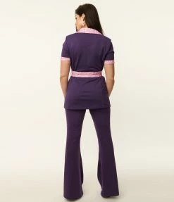 Fan Flair Scooby Doo X Smak Parlour Purple Flare Pants