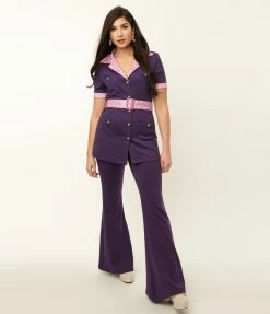 Fan Flair Scooby Doo X Smak Parlour Purple Flare Pants