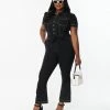 Rompers & Jumpsuits Unique Vintage Plus Size Black Bexley Flare Jumpsuit