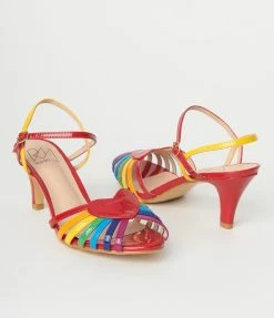 Lifestyle Group (UK) Ltd Shoes Love & Rainbows Strappy Heels