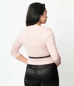 Betty Boop X Unique Vintage Light Pink Sweetheart Cardigan