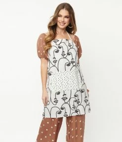 Finelines (Hali Hali) Face To Face Cotton Apron