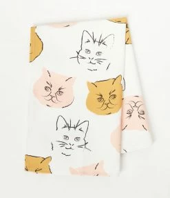 Finelines (Hali Hali) Cat Meow Tea Towel
