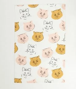 Finelines (Hali Hali) Cat Meow Tea Towel