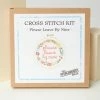 Finelines (The Stranded Stitch) Please Leave By Nine Cross Stitch Kit Sale