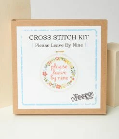Finelines (The Stranded Stitch) Please Leave By Nine Cross Stitch Kit Sale