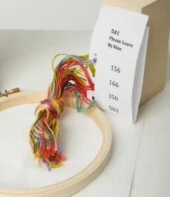 Finelines (The Stranded Stitch) Please Leave By Nine Cross Stitch Kit Sale