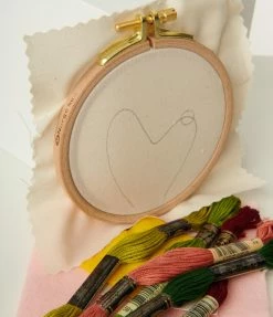 Finelines (MCREATIVEJ) Heart Cactus Embroidery Kit Accessories