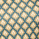 Trending Unique Vintage Green & Gold Deco Motif Print Flare Dress