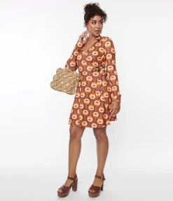 Unique Vintage Daisy Daze Wrap Dress