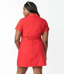 Jetsons X Unique Vintage Plus Size Red Judy Print Crop Top Trending