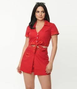 Jetsons X Unique Vintage Red Judy Print Crop Top Trending