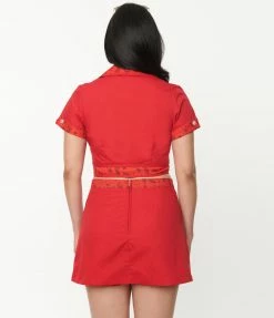 Jetsons X Unique Vintage Red Judy Print Crop Top Trending