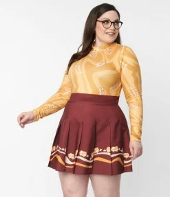 Scooby Doo X Smak Parlour Plus Size Groovy Mystery Machine Print Top