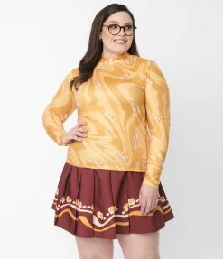 Scooby Doo X Smak Parlour Plus Size Groovy Mystery Machine Print Top