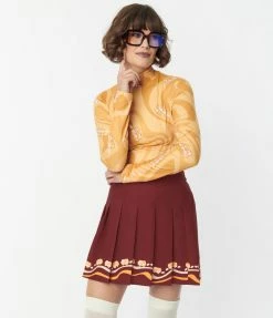 Scooby Doo X Smak Parlour Mystery Machine Border Mini Skirt Fan Flair