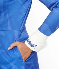 Scooby Doo X Smak Parlour Blue Groovy Print Flare Dress