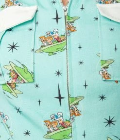 Clothing Jetsons X Unique Vintage Plus Size Space Adventure Print Mia Romper