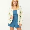 Listicle White & Multicolor Pom Pom Knit Cardigan Sale