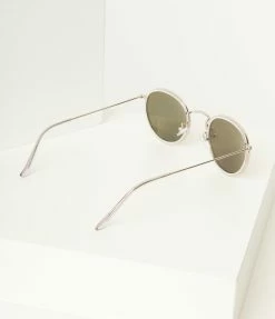 AJ Morgan Eyewear (B2B Wholesale) Silver Metal Round Sunglasses