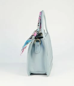 Anarchy Street Blue Quilted Leatherette Handbag Handbags