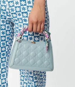 Anarchy Street Blue Quilted Leatherette Handbag Handbags