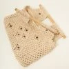 Anarchy Street Beige Beaded Knit Handbag Handbags