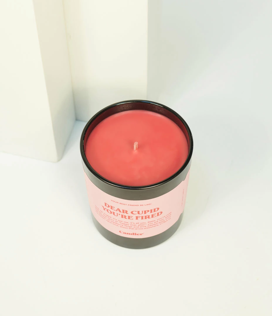 Candier Dear Cupid You Are Fired Candle Sale