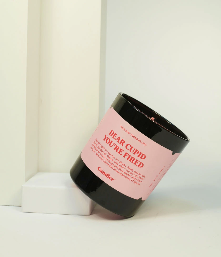 Candier Dear Cupid You Are Fired Candle Sale