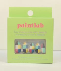 Clique (Paint Lab) Multicolor Check Press On Nail Kit Sale