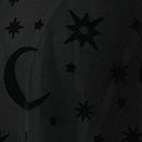 Trending Unique Vintage Black Moon & Stars Mesh Cape