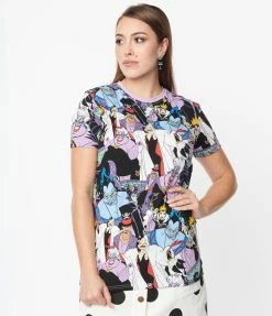 Cakeworthy Disney Villains All Over Print Unisex Tee Fan Flair